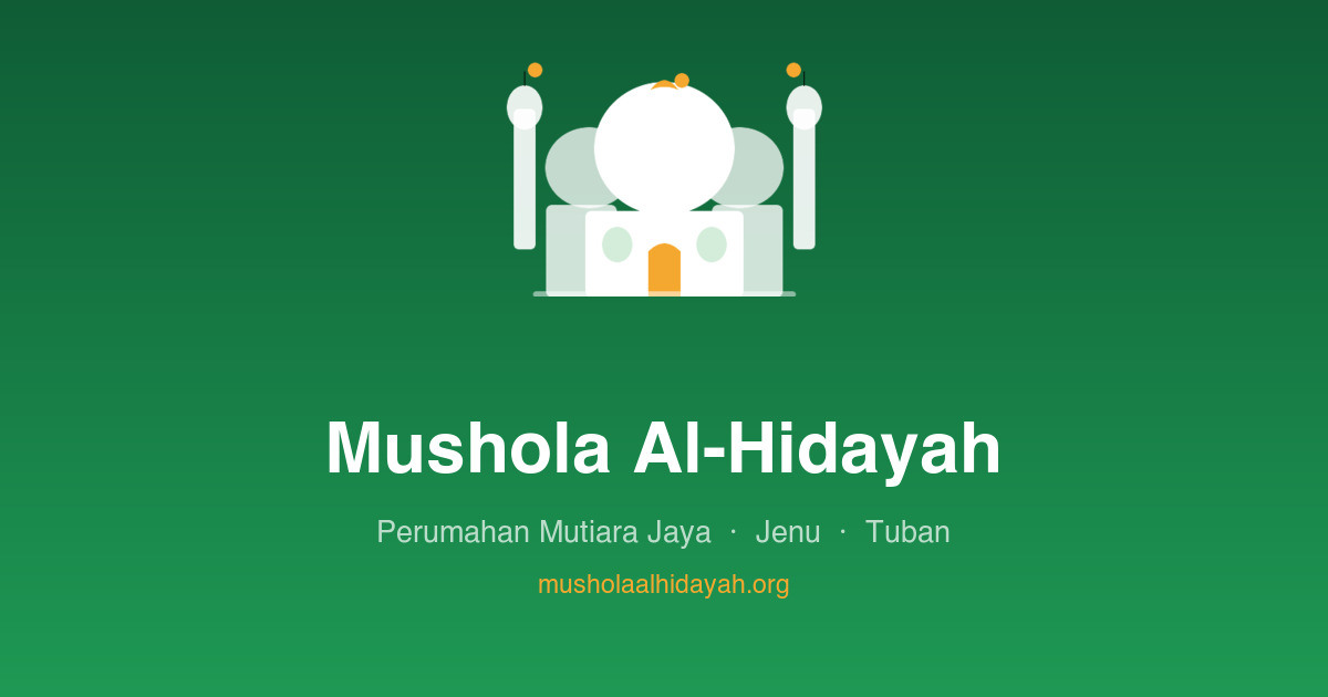 Mushola Al Hidayah Gadog: Jasa Berkualitas di Tengah Ladang Cilacap